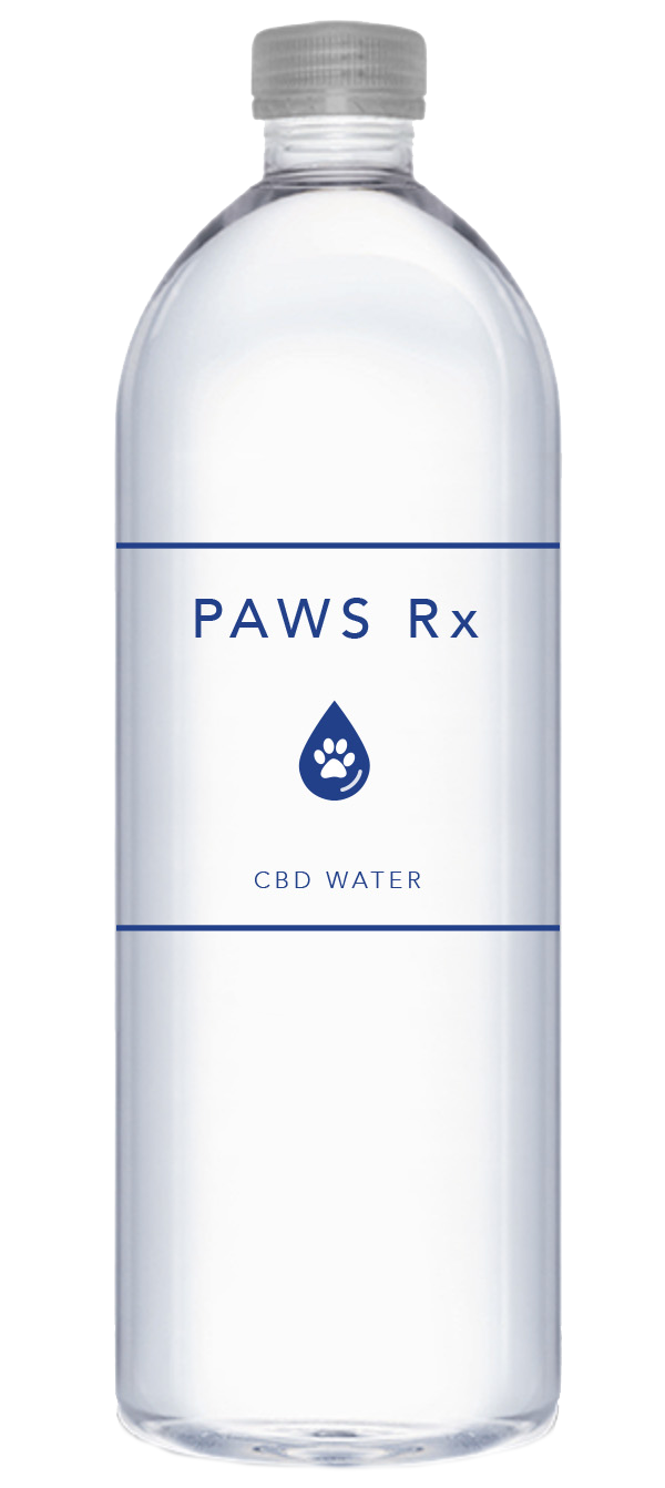 PawsRx water bottle packaging design