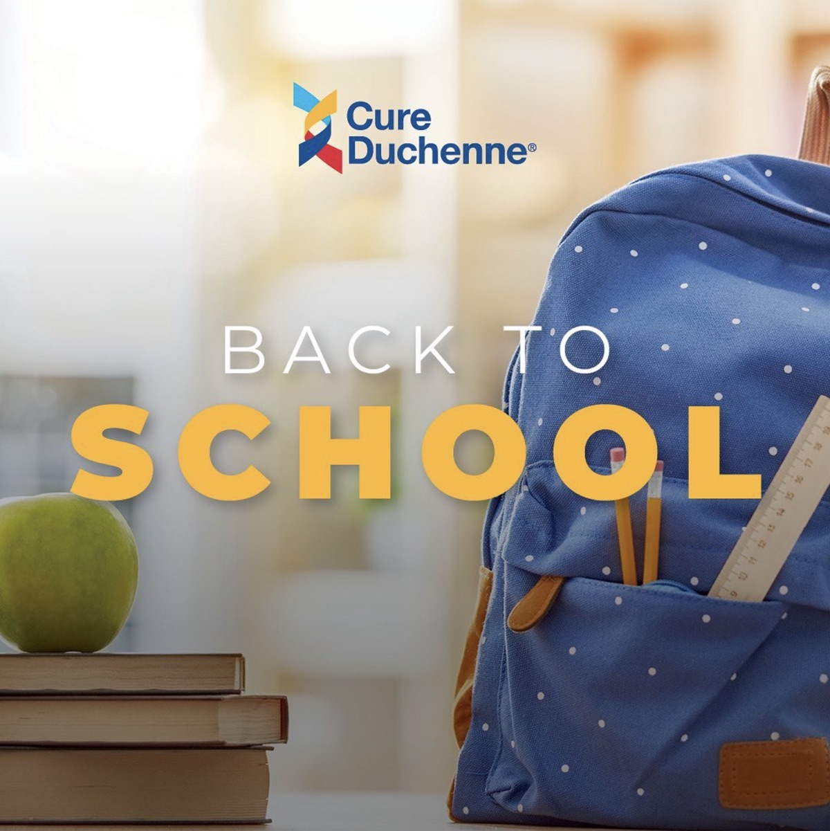 Cure Duchenne back to school social post