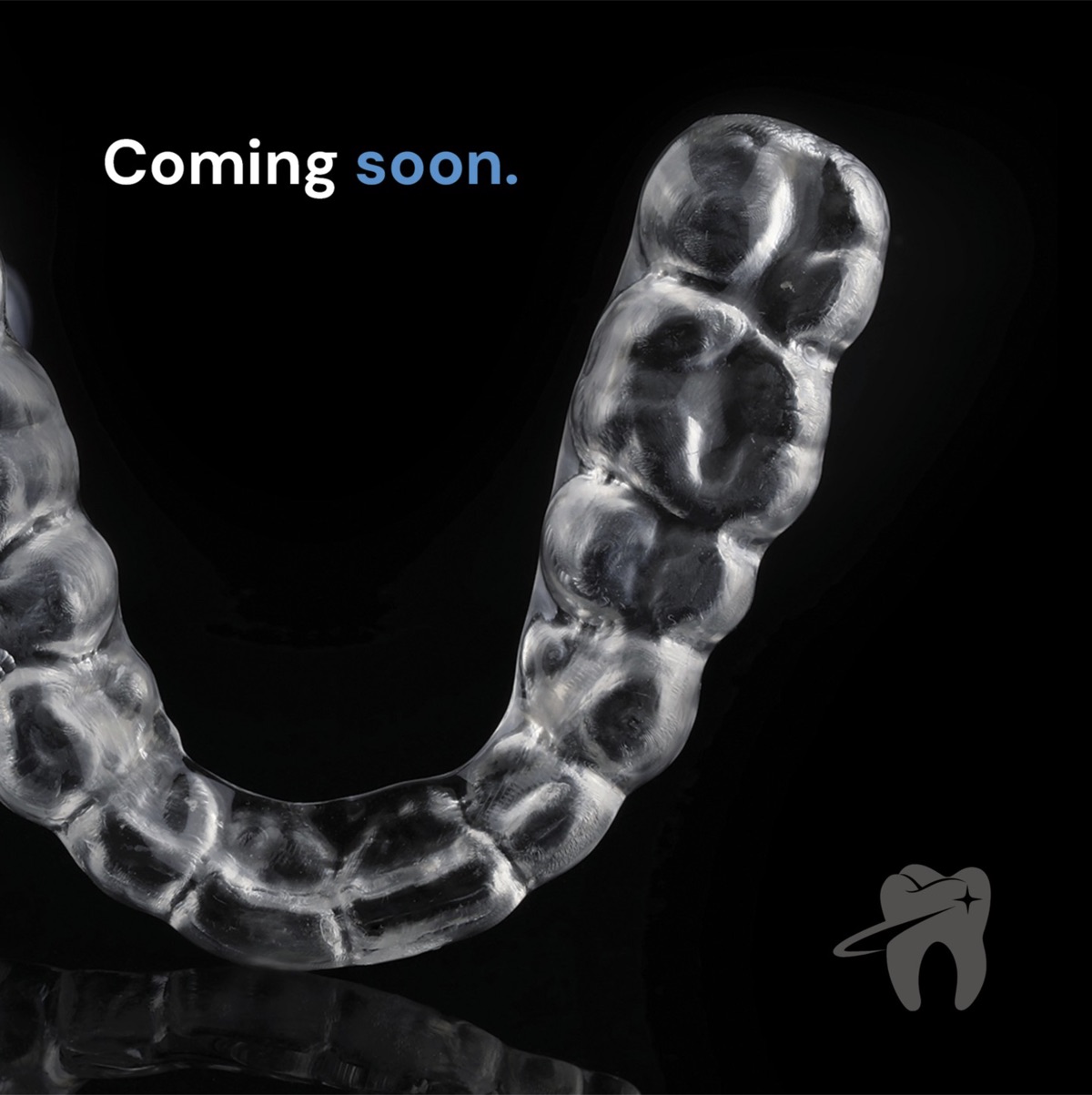 Clear aligner coming soon teaser social post