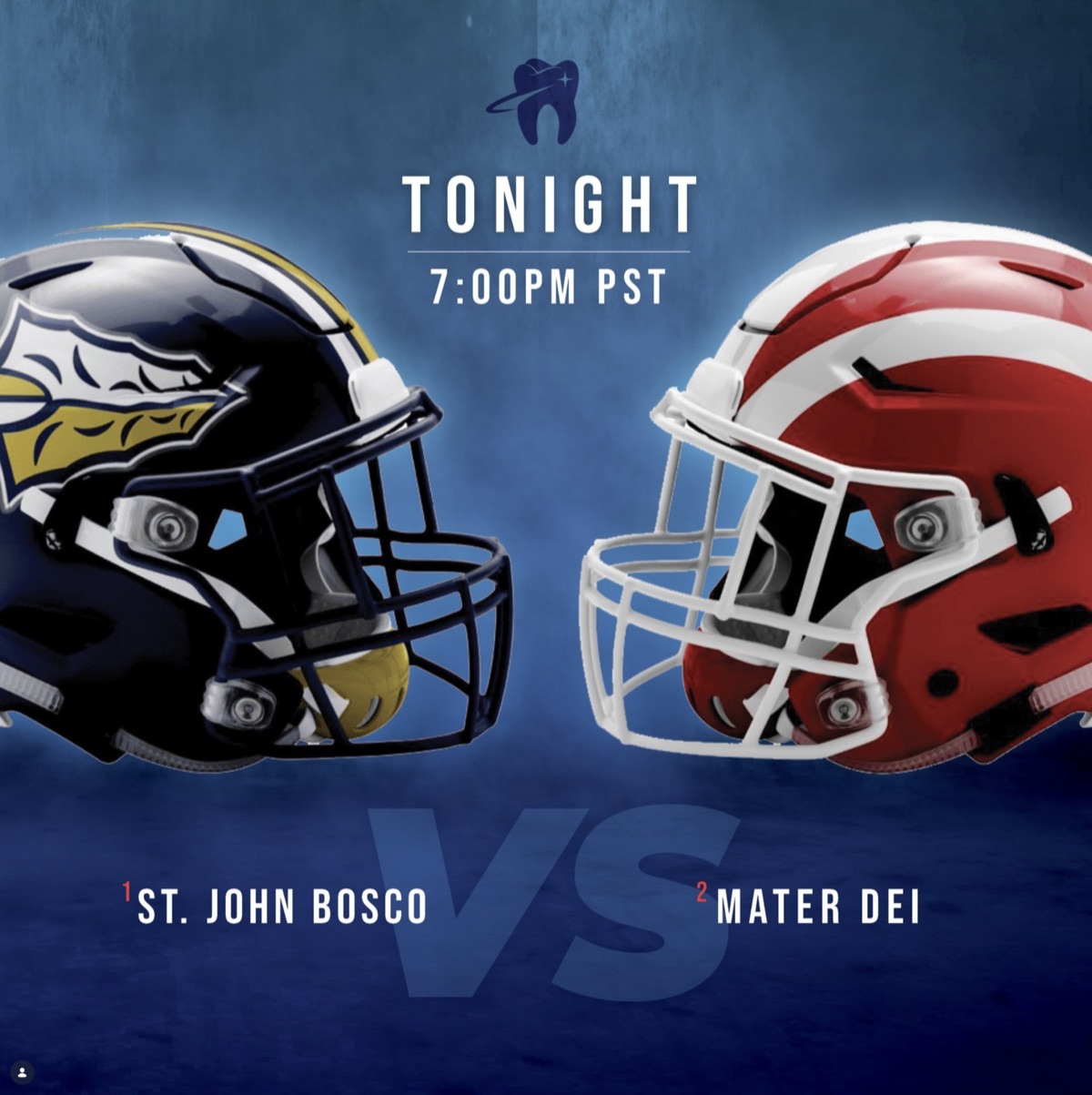 Football matchup social post
