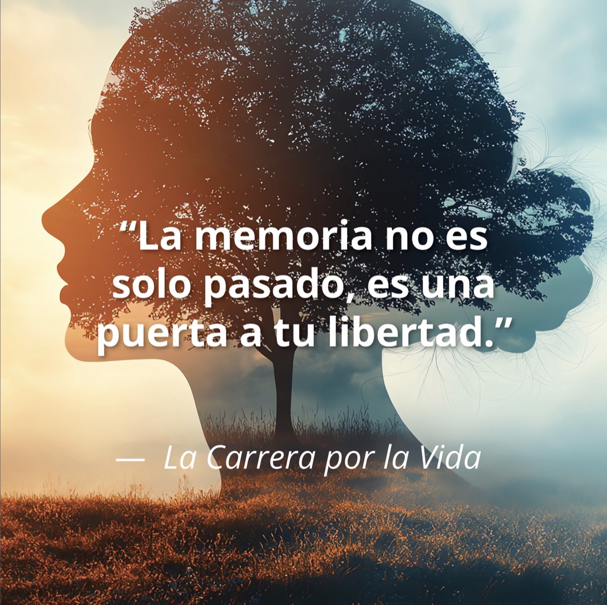 La Carrera por la Vida quote social post